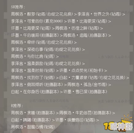 恋与制作人精英10-10最新通关秘籍：速通技巧揭秘，掉落棋洛珍稀手电筒